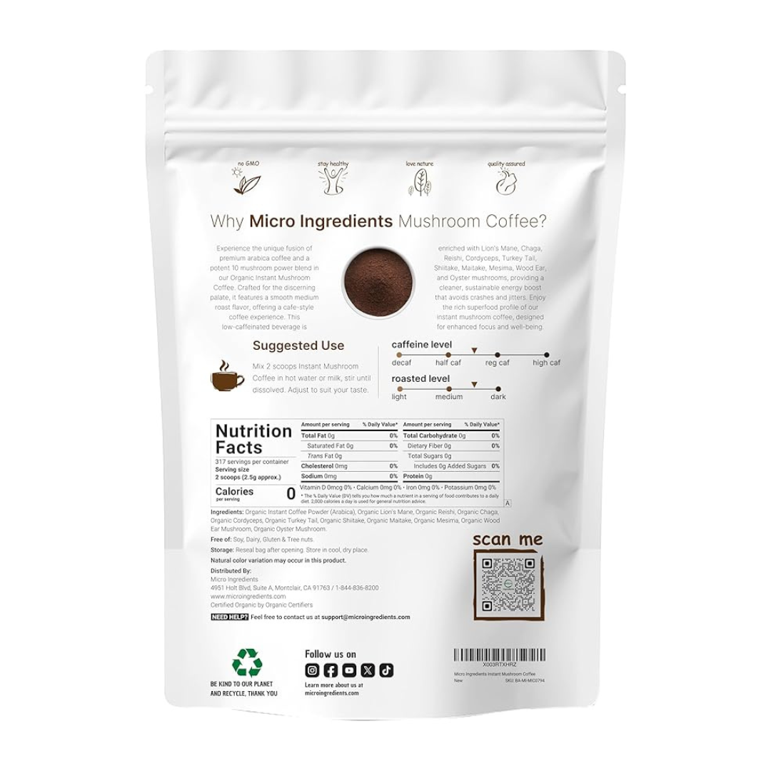 Mushroom Coffee 10 in 1 Blend (1 Year Supply)